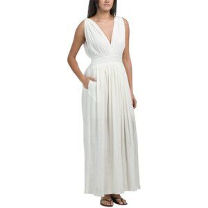 KOBI HALPERIN Cotton Blend Opal Crinkle Cover-up Dress